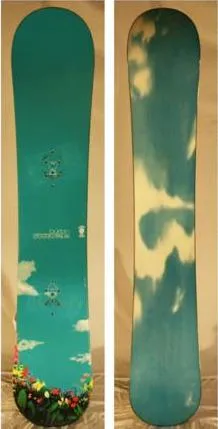 Burton Supermodel fifty six (156cm) 1996/97年モデル：トップデッキ（左）とベース（右）